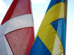 Danske og svenske flag